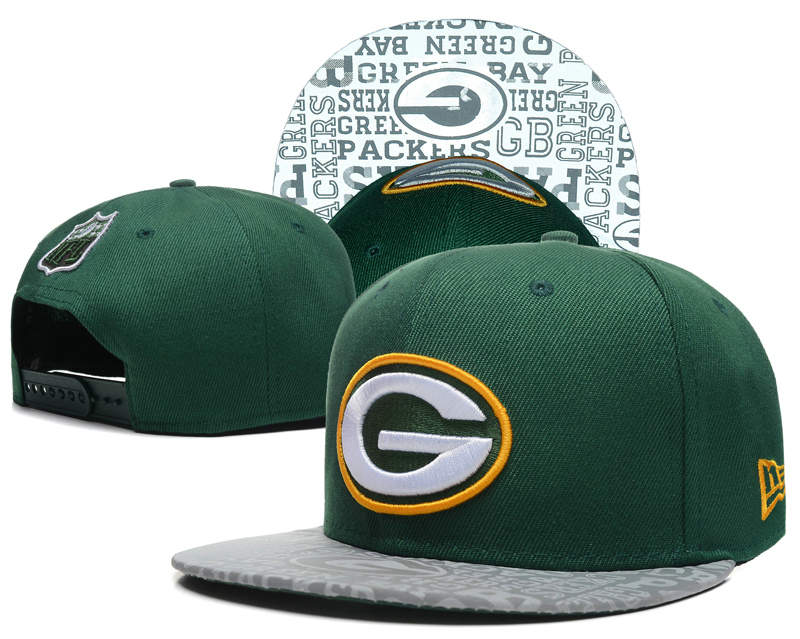 Green Bay Packers 2014 Draft Reflective Green Snapback Hat SD 0613